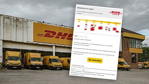 Mail uit naam van DHL over leveringsfout is phishing