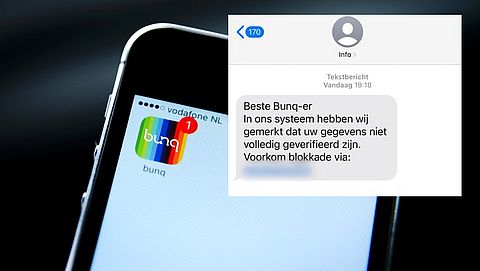 Valse sms uit naam van Bunq in omloop: 'Voorkom een blokkade'