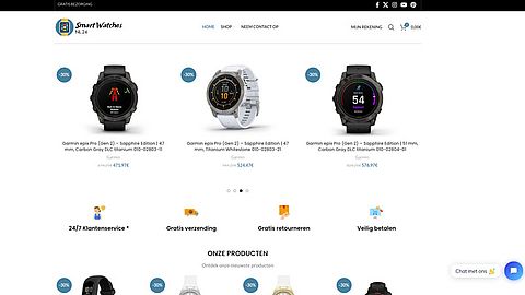 Ruim 200 euro korting op een Garmin horloge bij malafide webshop ‘smartwatchesnl24.com’