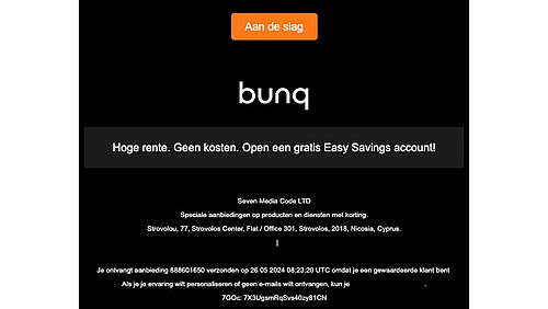 Valse mail bunq 2/3