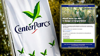 Winactie 'Center Parcs' blijkt misleiding