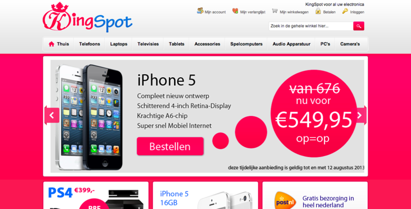 'Kingspot.nl levert vaak niet'