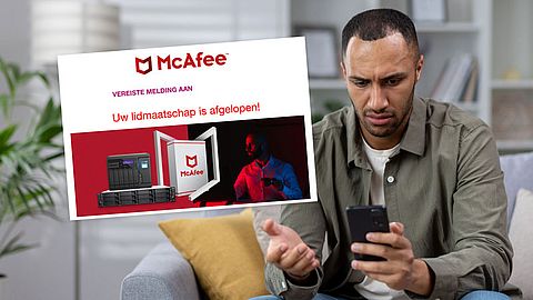 Misleidende McAfee-mail over automatisch verlengen lidmaatschap