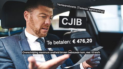 Frauduleuze mail CJIB over aanmaning verkeersboete van 476,20 euro