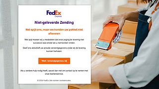 Frauduleus FedEx-bericht over het bijwerken van je verzendgegevens in omloop