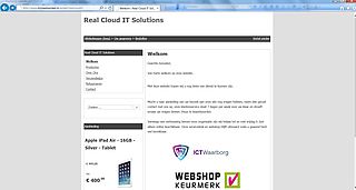 'Mijnwebwinkel.nl/winkel/realcloudit misbruikt keurmerk'