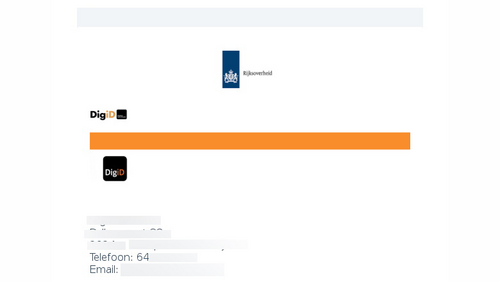 Identiteitsfraude namens DigiD, dit is de valse e-mail