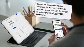 Bel niet naar het +31-nummer in deze valse Bitvavo-sms over het resetten van jouw wachtwoord