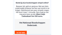 Valse mail Albert Heijn