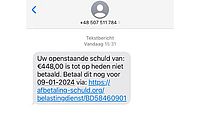 Valse sms Belastingdienst 1/3