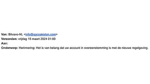 Valse mail Bitvavo 2/2