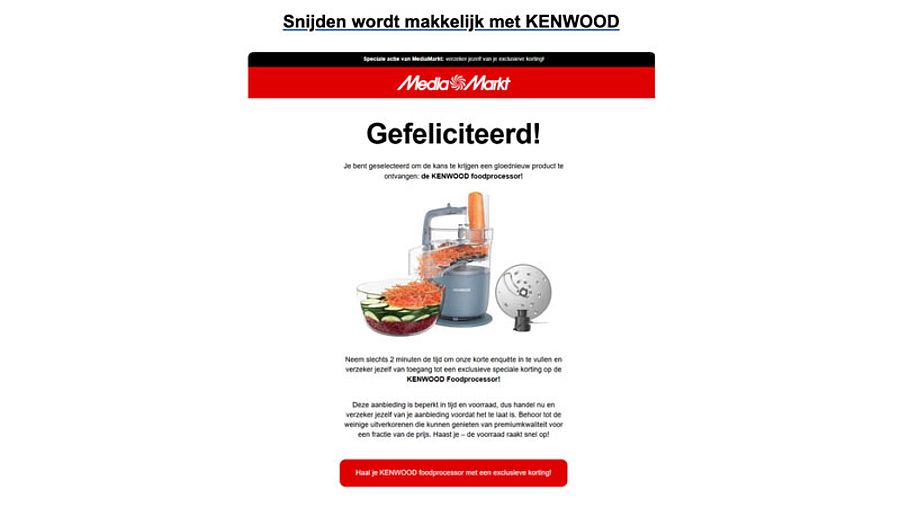 Valse mail namens MediaMarkt 1/3