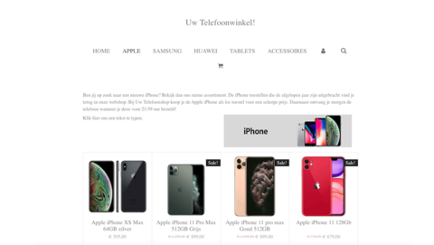 Politie: 'Uwtelefoonshop.nl is een malafide webshop'