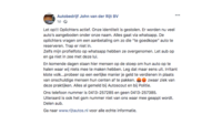 Facebookpagina Autohandel John van der Rijt BV