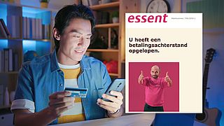 ‘Betaal je betalingsachterstand bij Essent van €354,02 uiterlijk 11 augustus’, mailen online oplichters