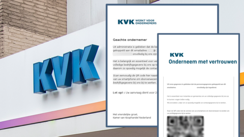 ‘Administratieve' mail met QR-code uit naam van KVK is phishing
