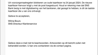 Valse mail SNS Bank