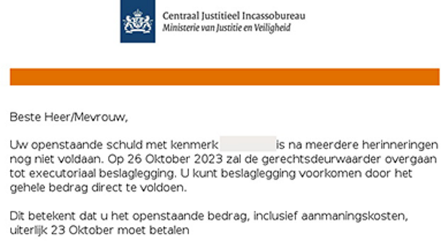 Valse mail Belastingdienst | Bron: FraudeHelpdesk
