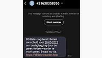 Frauduleuze berichten namens de Belastingdienst 1/3