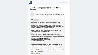 Pas op! 'LinkedIn' phishingmail leidt naar 'Bitcoin' nepsite