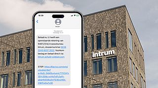 Sms namens incassobureau Intrum over openstaande rekening is phishing