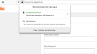 Certificaat van de veilige ING-website