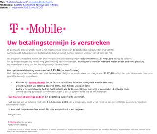 Pas op voor nepfactuur T-Mobile!
