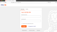 De echte website van ING: let goed op de adresbalk!