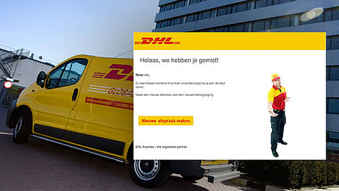 Valse e-mail 'DHL': 'Maak een afspraak voor een nieuwe bezorging'