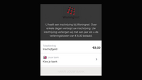 Betalingspaneel van 'WoningNet'
