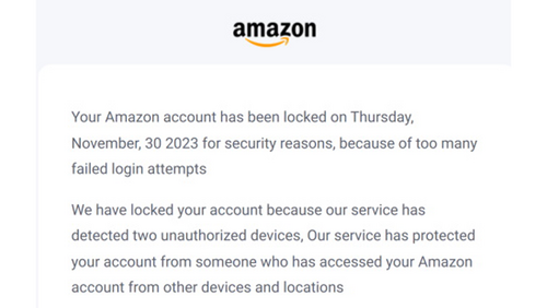 Valse mail Amazon | Bron: FraudeHelpdesk