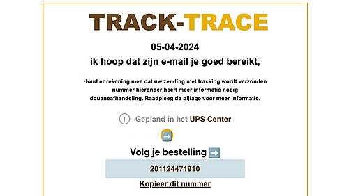 Valse mail UPS 1/3