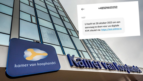 Vals sms-bericht uit naam van KVK in omloop: ‘Aanvraag digitale sleutel’