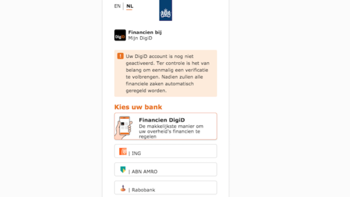 Valse website 'DigiD'