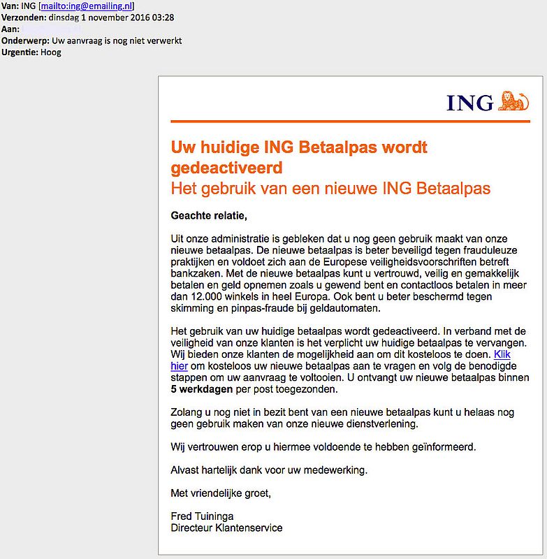 Criminelen Sturen Valse E-mail 'ING' - Opgelicht?! - AVROTROS