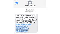 Valse sms Belastingdienst 3/3