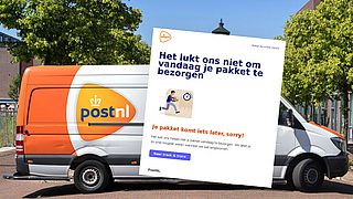 Vals PostNL-bericht over verlate pakketbezorging