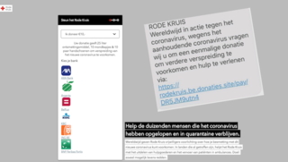 Oplichters collecteren uit naam van het Rode Kruis tegen het coronavirus