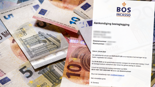 Beslaglegging uit naam van 'Bos Incasso' voor € 4.971,00 is vals