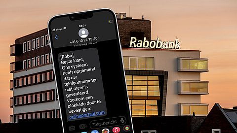 Rabobank-sms over niet geverifieerd telefoonnummer is nep