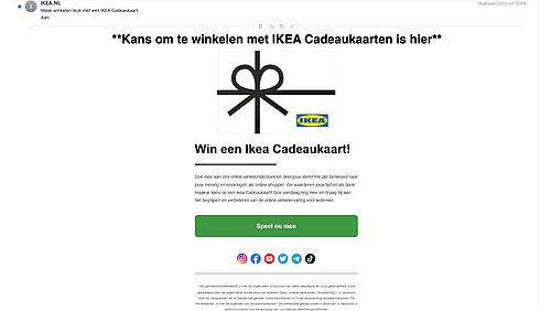 Valse winactie namens IKEA