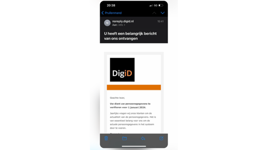 Valse mail DigiD
