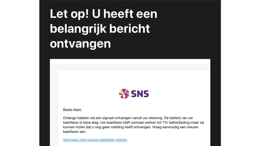 Valse mail SNS Bank