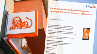 Mail van 'ING' over blokkade rekening is vals