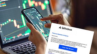 Phishingmail Bitvavo over nieuwe beleidsrichtlijnen bevat malafide link