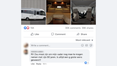 Winactie van Camp Living (meer dan 39.000 deelacties)
