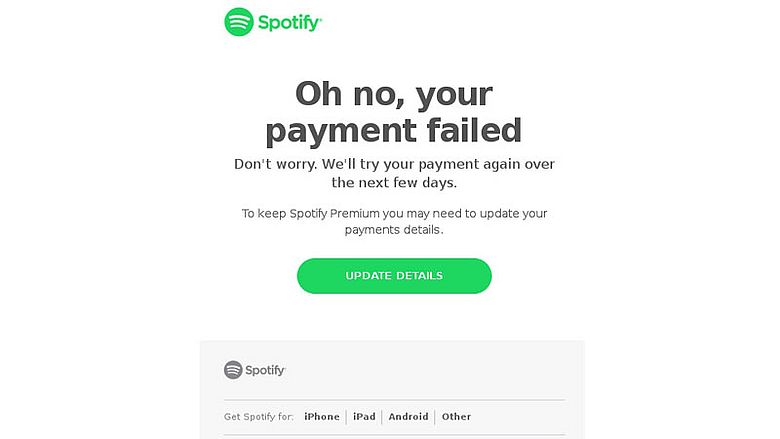 Phishingbericht Spotify | Bron: Fraudehelpdesk