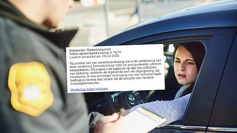 ‘Betaal jouw verkeersboete van €74,70 vóór 14 juli 2025!’, mailen cybercriminelen namens het CJIB