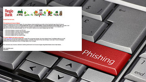 Opnieuw phishingmail van 'Regiobank' in omloop