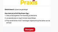 Valse winactie op Facebook namens Praxis 2/5